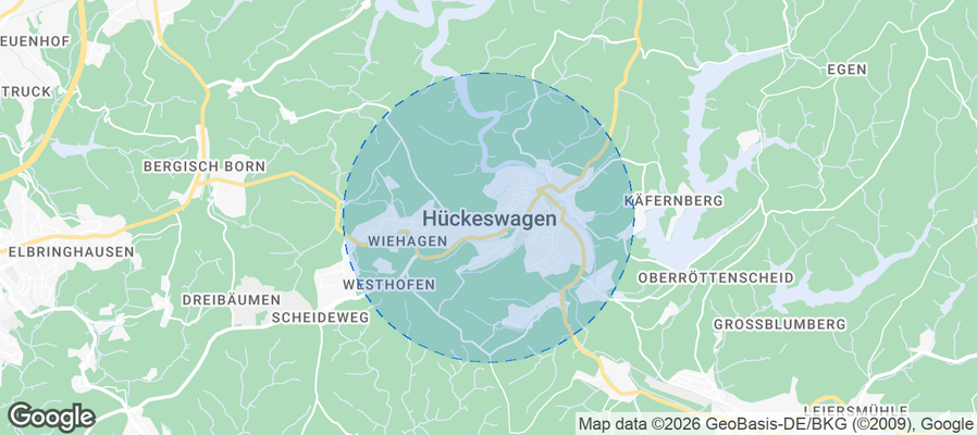Hückeswagen Airbnb map